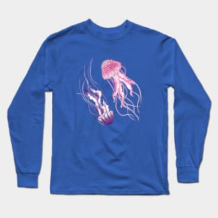 Pink and Purple Jellyfish Long Sleeve T-Shirt